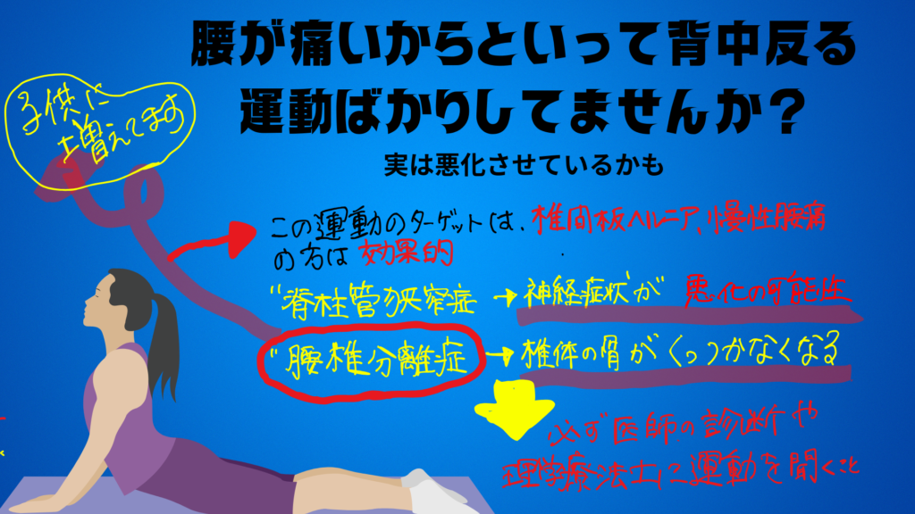 腰痛予防の運動について