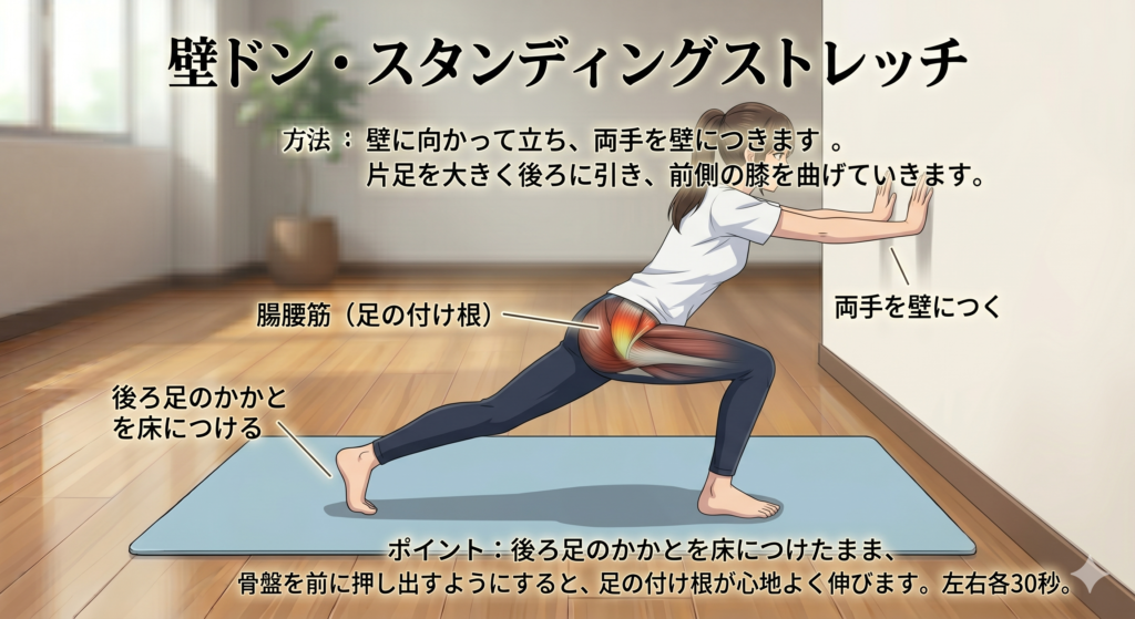 腸腰筋ストレッチ