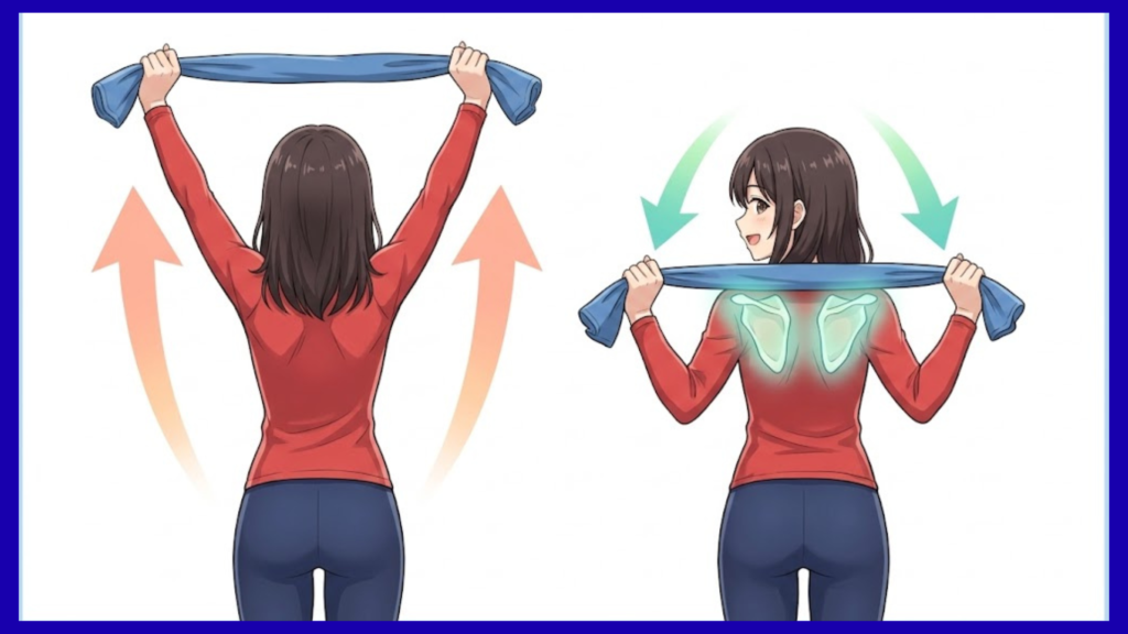 タオル肩甲骨運動